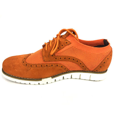 Flyknit Suede, zapatos de cuero para hombres, zapatos de tela de punto para el ocio.