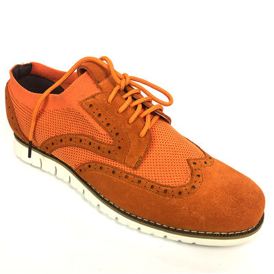 Flyknit Suede, zapatos de cuero para hombres, zapatos de tela de punto para el ocio.