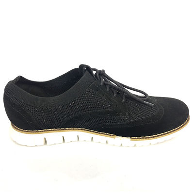 Zapatos de tela de punto de ocio para hombres Flyknit Suede Sola exterior EVA ligera