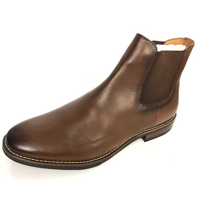 Botas de vaquero de dedos redondos para hombres, botas de invierno impermeables Martin