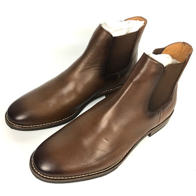 Botas de vaquero de dedos redondos para hombres, botas de invierno impermeables Martin