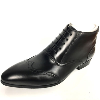 Cerraduras de cuero auténtico Invierno Botas de hombre de nieve Antiskid Sola de caucho Diseño único