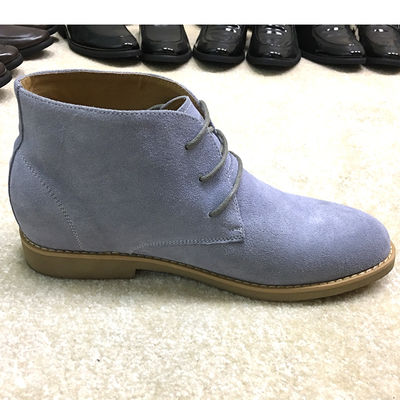 Hombres de moda botas de cuero para hombres, botas de tobillo TPR cualquier logotipo / cualquier diseño