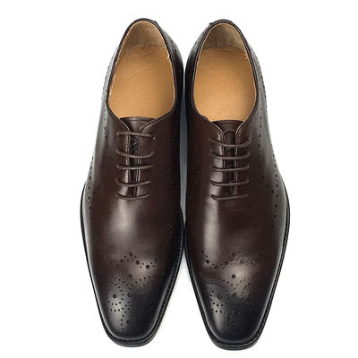 Colores a mano de cuero de ternero para hombres vestido formal zapatos estilo elegante