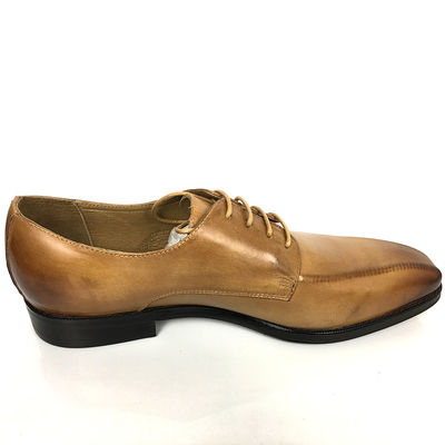 Alturas de aumento de elevación de vestidos zapatos hombres de cuero Oxford con dedos cuadrados