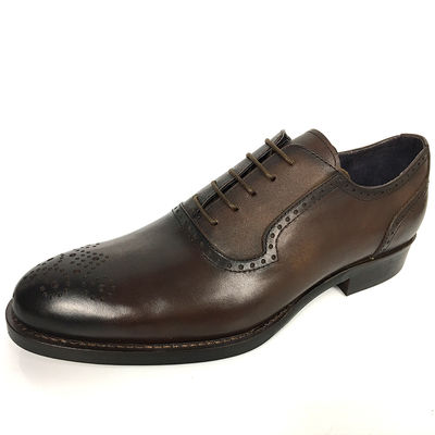 Hecho a medida zapatos de vestir para hombres de Goodyear estilo de moda zapatos de negocios de alta calidad