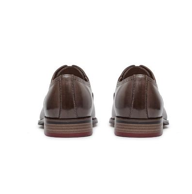 Durable 3cm talón hombre zapatos de vestir de cuero, zapatos de fiesta para hombres