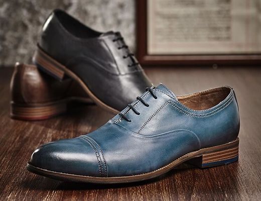 Durable 3cm talón hombre zapatos de vestir de cuero, zapatos de fiesta para hombres