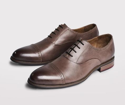 Durable 3cm talón hombre zapatos de vestir de cuero, zapatos de fiesta para hombres