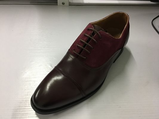 Hombres inteligentes vestidos de cuero vestidos de cuero zapatos Goodyear Welted hechos a pedido