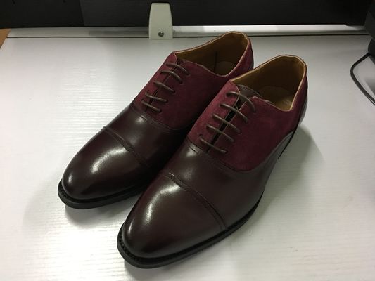 Hombres inteligentes vestidos de cuero vestidos de cuero zapatos Goodyear Welted hechos a pedido