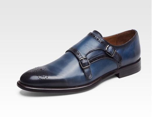 zapatos de cuero para hombres en brogue detallado