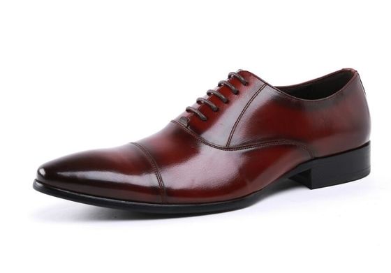 Cerimoniales del ejército de Oxford Cuero rojo Oficiales militares Hombres zapatos 39-45# tamaño