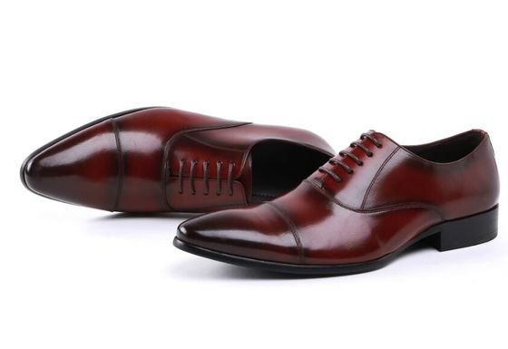 Cerimoniales del ejército de Oxford Cuero rojo Oficiales militares Hombres zapatos 39-45# tamaño