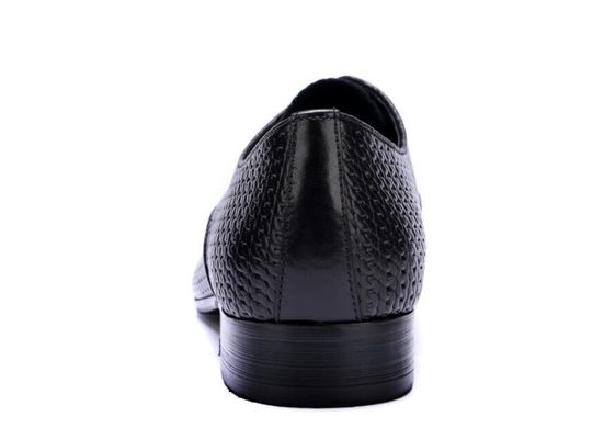 Todo tejido, brillante, de verdadero cuero para hombre, zapatos, zapatos de cuero Oxford, zapatos para hombres.