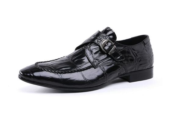 Brogues de cuero brillante hechos a mano zapatos de negocios marrones formales para el uso de fiestas nocturnas