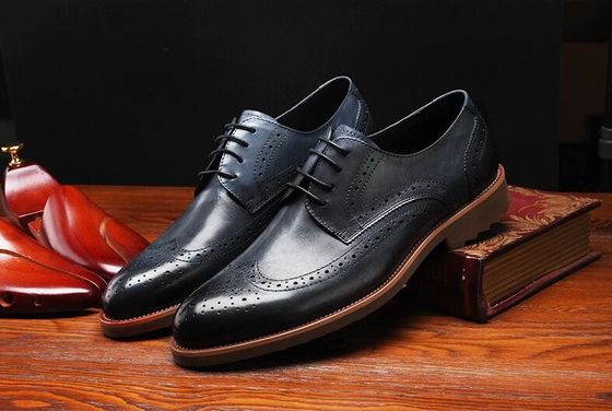 Estilo clásico Derby Negro, zapatos de vestir, retro hombre, vestido Oxford