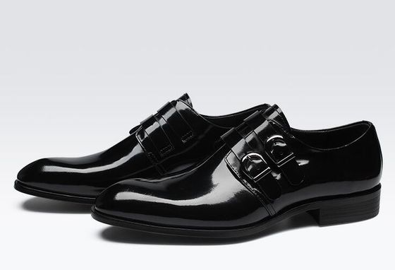 Retro Brogue Hombres Ropa formal, zapatos de oficina Negro zapatos Oxford
