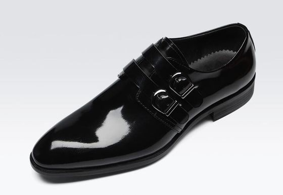 Retro Brogue Hombres Ropa formal, zapatos de oficina Negro zapatos Oxford