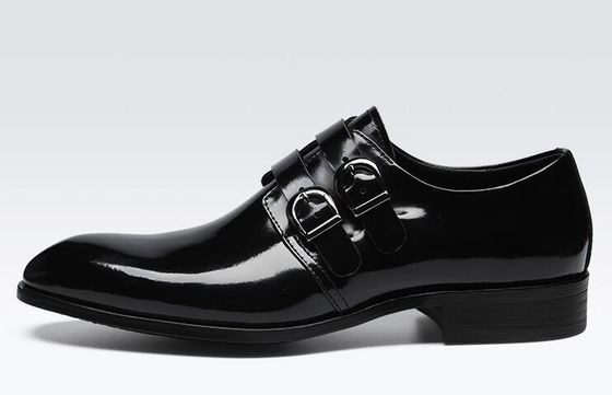 Retro Brogue Hombres Ropa formal, zapatos de oficina Negro zapatos Oxford