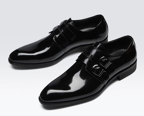 Retro Brogue Hombres Ropa formal, zapatos de oficina Negro zapatos Oxford