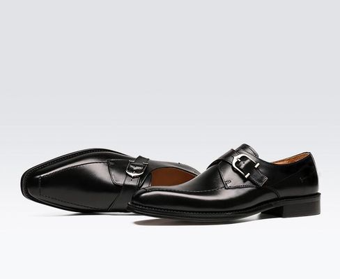 ODM zapatos de vestir de cuero genuino de Oxford / lujoso hombre zapatos con correa de monje con talón de 3 cm