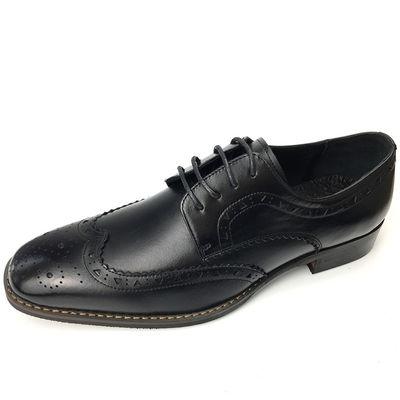 Calzado de cuero casual / Calzado negro de Oxford de moda estilo italiano