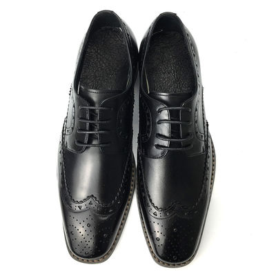Calzado de cuero casual / Calzado negro de Oxford de moda estilo italiano