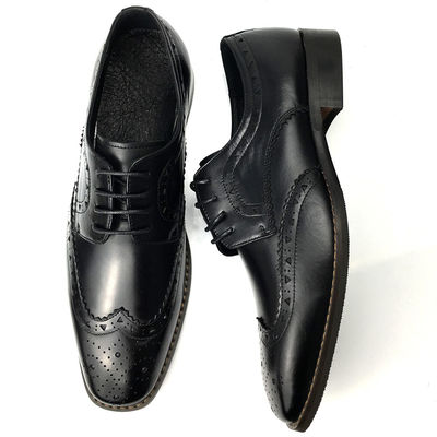 Calzado de cuero casual / Calzado negro de Oxford de moda estilo italiano