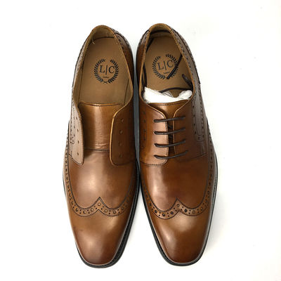 Zapatos de novia de hombre de verdadero vestido / zapatos de novia de tacón bajo para la fiesta de bodas