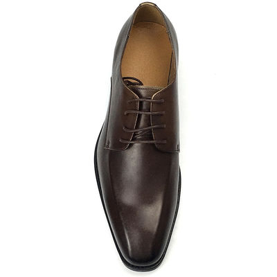 Color marrón Hombres Calzado Casual de cuero Talón bajo Calzado Alturas Negocios Estilo