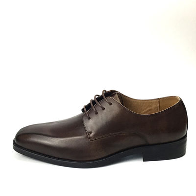 Color marrón Hombres Calzado Casual de cuero Talón bajo Calzado Alturas Negocios Estilo