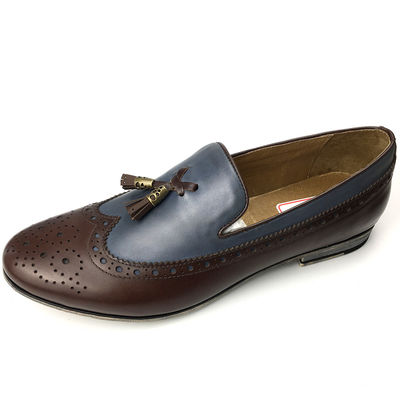 Mocasins de cuero para hombres zapatos / zapatillas de hombre de cuero real