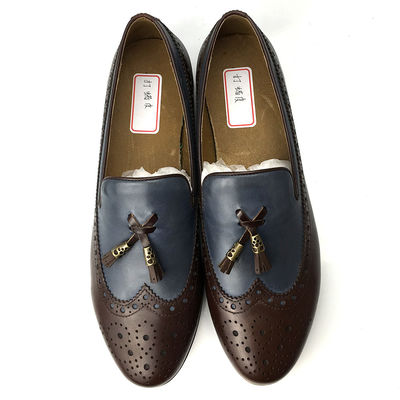 Mocasins de cuero para hombres zapatos / zapatillas de hombre de cuero real