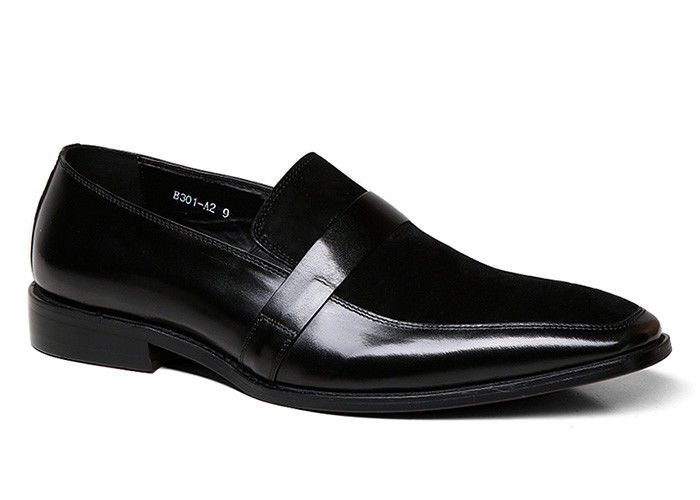 Colores mixtos zapatos de cuero masculino con costuras de cuero genuino Nubuck