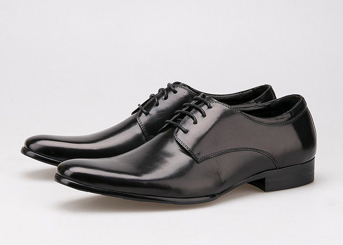 Piel de vaca, zapatos de Derby, tacones planos, hombres blandos, zapatos negros.