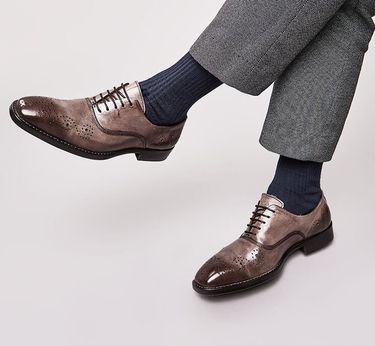 Zapatos de novia de pie cuadrado para hombres zapatos italianos chalecos para hombres negros zapatos Oxford para oficina