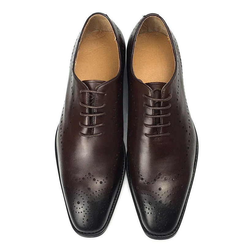 Colores a mano de cuero de ternero para hombres vestido formal zapatos estilo elegante