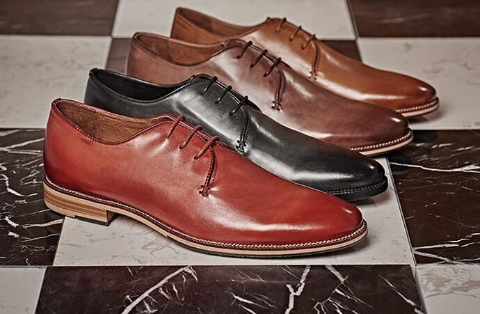 Calzado de vestir de cuero para hombre de Oxford con cuatro colores