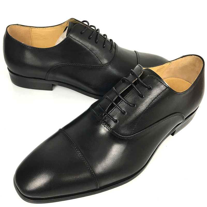 Mujeres negras zapatos de vestir de cuero / hombres zapatos de negocios casuales tipo de cierre de cordones